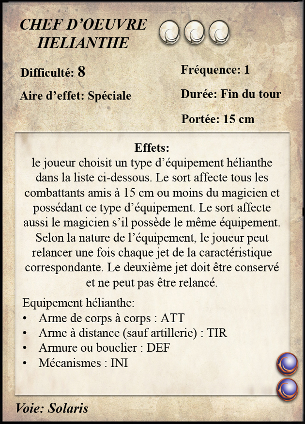 Chef-d'Œuvre Hélianthe